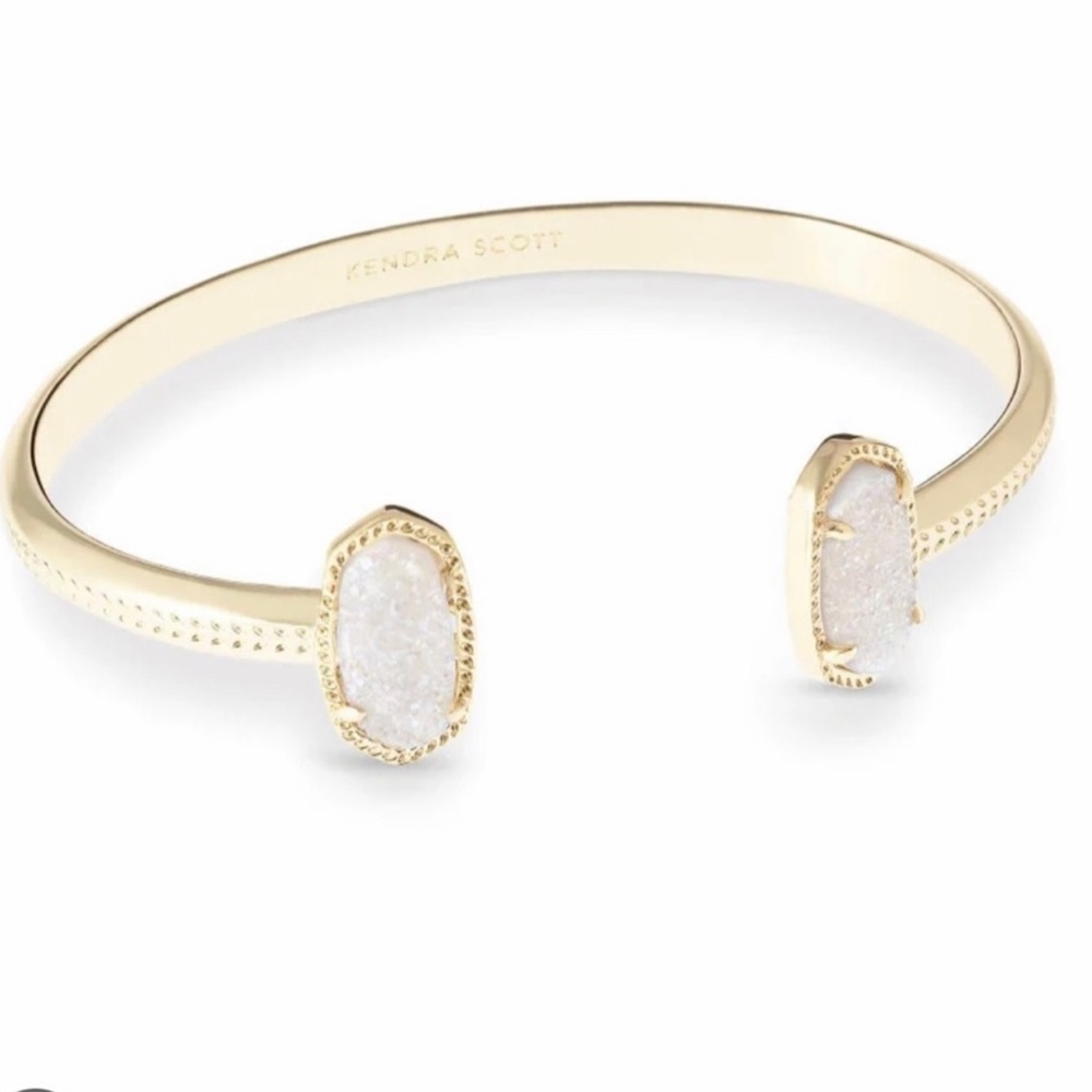 Kendra Scott Cuff Bracelet Elton Pinch Bracelet. With bold Iridescent